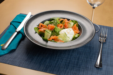 salad with vegetables and cheese