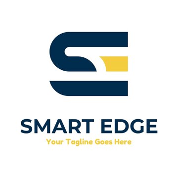 Creative Modern Monogram Logo Letter S E With Golden Ratio. Vector Simple Luxury Initial Design