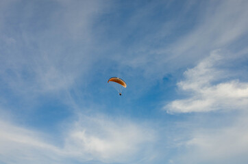 paraglider in the sky