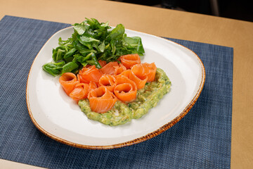salad with salmon