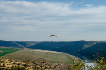 paragliding in the mountains
