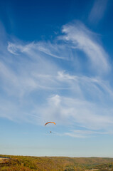 paraglider in the sky