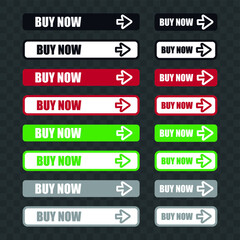 Vector image. Buttons to buy product.
