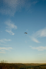 paraglider in the sky