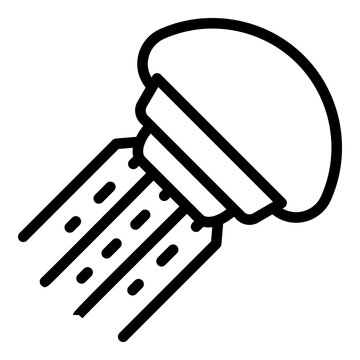 recommend clip art: Marine jellyfish icon. Outline marine jellyfish vector icon for web design isolated on white background