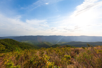 Fototapeta premium beautiful summer mountain landscape in sunny weather