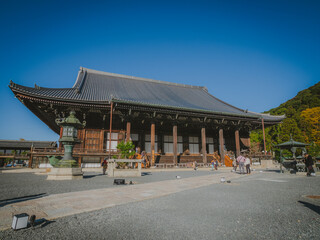 よく晴れた秋の日、知恩院御影堂