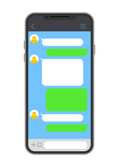 メッセージアプリの画面