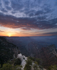 Fototapeta na wymiar Grand Canyon, Arizona, USA iconic landscape. Scenic sunset view