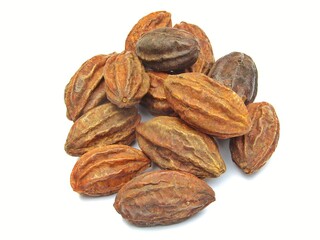 Myrobalan isolated on white background