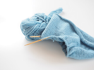 編みもののイメージ白背景で