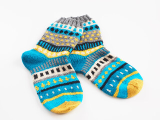 編みもののイメージ白背景で