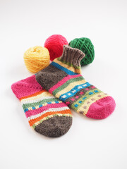 編みもののイメージ白背景で