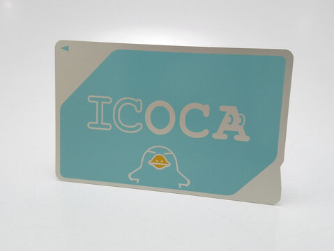 Icoca stored value card for Japan Railways in Quezon City, Philippines