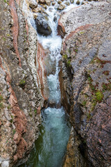 Canyon Brent de l'Art. Dolomites. Italy.