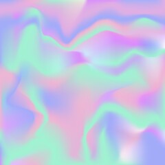 Holographic gradient neon vector illustration. Abstract background in pastel neon color. © Anastasiia Kozubenko