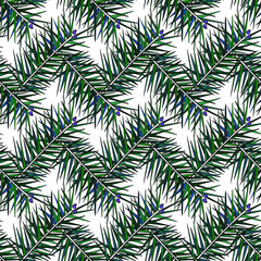 Seamless pattern of Christmas tree element 