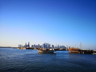 Barcos en Doha.