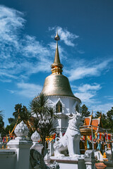 Fototapeta premium Wat Pa Dara Phirom Phra Aram Luang in Mae Rim, Chiang Mai province, Thailand