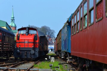 Fototapeta na wymiar Diesellokomotive
