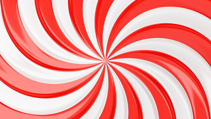 red white spiral abstract background 3d rendering
