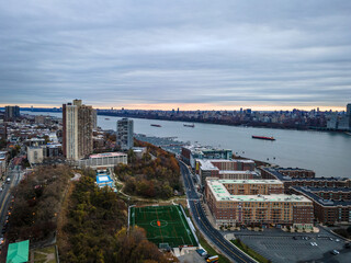 Aerial of West New York New Jersey