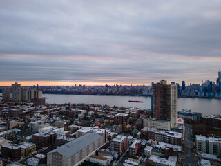 Fototapeta premium Aerial of West New York New Jersey