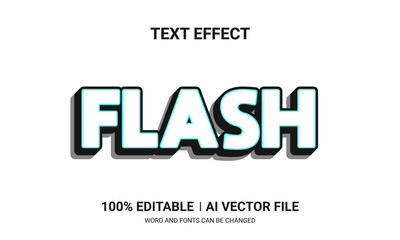 Editable text effects-Flash text effects