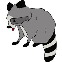 Raccoon teases when he sees someone