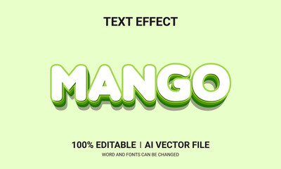 Editable text effects-Mango text effects