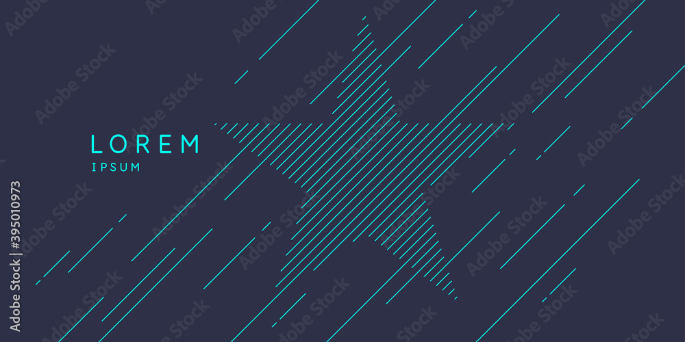 Poster abstract background with dynamic shapes. vector template