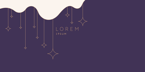 Poster with dynamic wave. Vector illustration in minimal style. Abstract background.