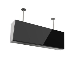 Passenger Information Display System Screen for mockup, 3d render illustration.