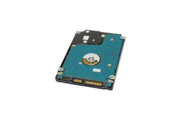 An internal hard disk on white background