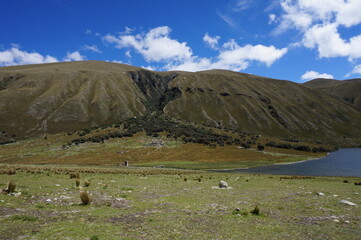 landscape with sky huaraz peru