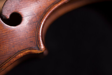 Part of a violin or viola