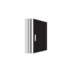 Door icon logo design template