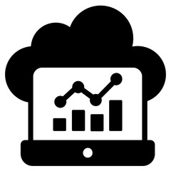 
Vector of histogram in editable filled style, column graph
