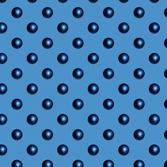 seamless pattern of blue ball on light background. wrapping paper template
