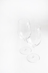 Wine Glasses isolated on white