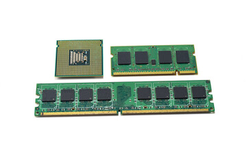 Memory chips with computer CPU