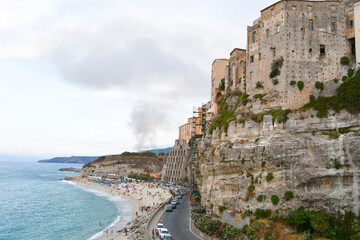 Urban view of Tropea in southern Italy