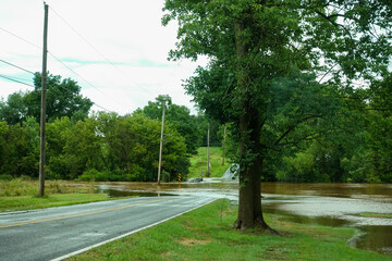 Fototapeta premium Flooding from a Hurricane