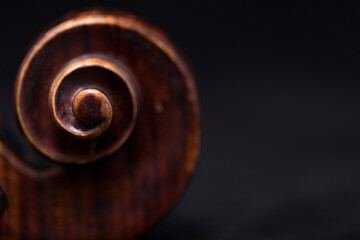 Part of a violin or viola - obrazy, fototapety, plakaty