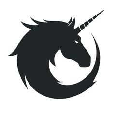 Icon of the unicorn head