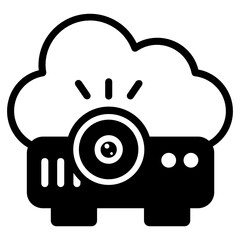 
Cloud Projection icon in trendy design  
