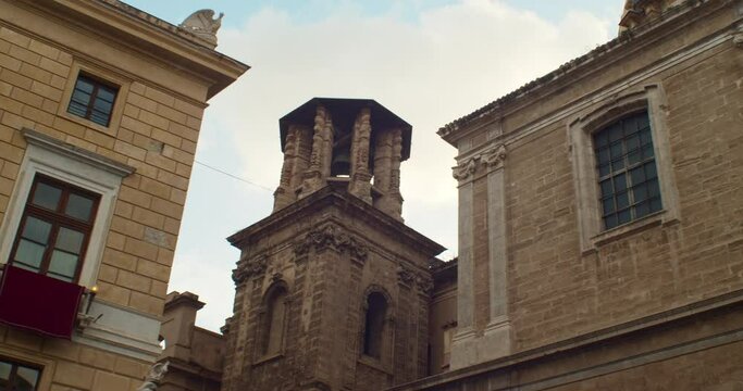 View of Pretoria fountain in Palermo,  the most monumental fountain of Palermo