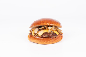 hamburger on a white background