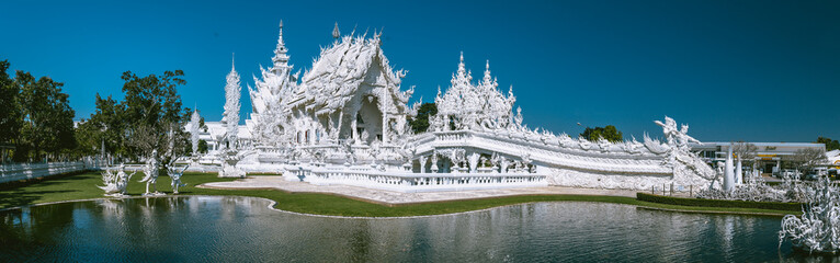 Wat Rong Khun, the White Temple in Chiang Rai, Chiang Mai province, Thailand
