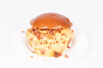 hamburger on a white background